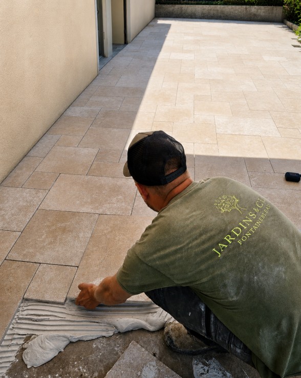 Terrassement et maçonneries paysagères Fontainebleau